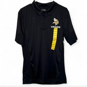 NFL Minnesota Vikings Black Polo [size Medium]